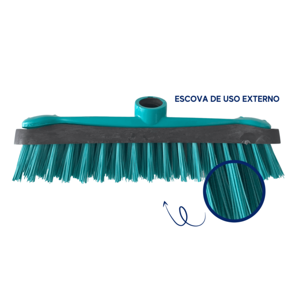 Vassoura Esfregão 30cm Cerdas Duras - Sem Cabo
