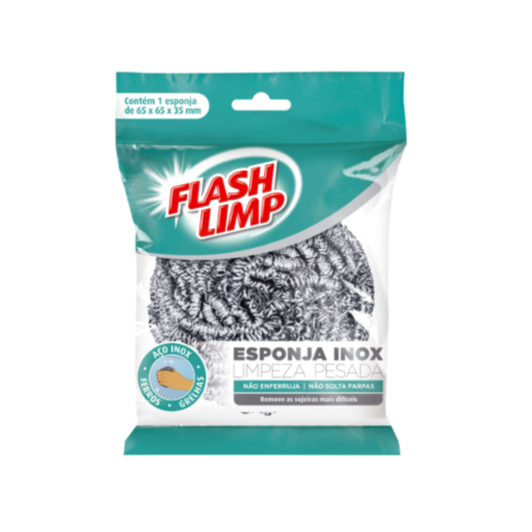 Esponja Inox Flashlimp