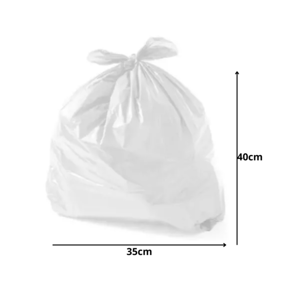 Saco para Lixo Banheiro 35cm x 40cm – 20 unidade - Imagem 3