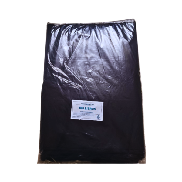 Saco para Lixo 100 Litros Reforçado - 100 Unid