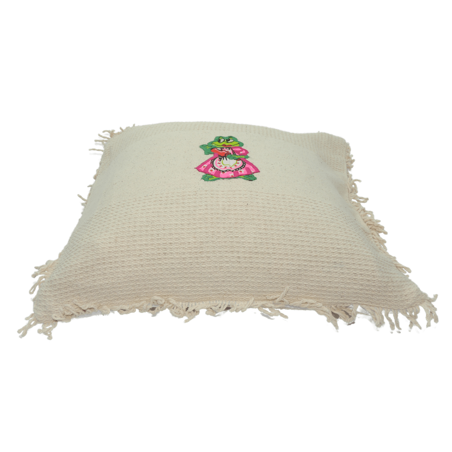 Capa De Almofada 100% Algodão - 40x40 - Cru Estampado