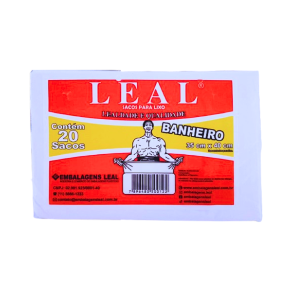 Saco para Lixo Banheiro 35cm x 40cm – 20 unidade